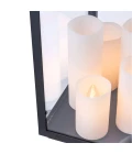 Debonair bordslampa svart/klar/vit 65cm