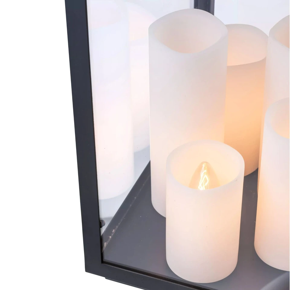 Debonair bordslampa svart/klar/vit 65cm