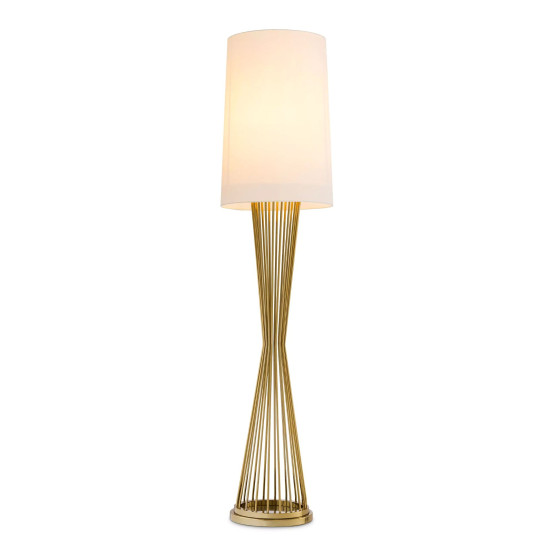 Holmes golvlampa guld/benvit 172,5 cm