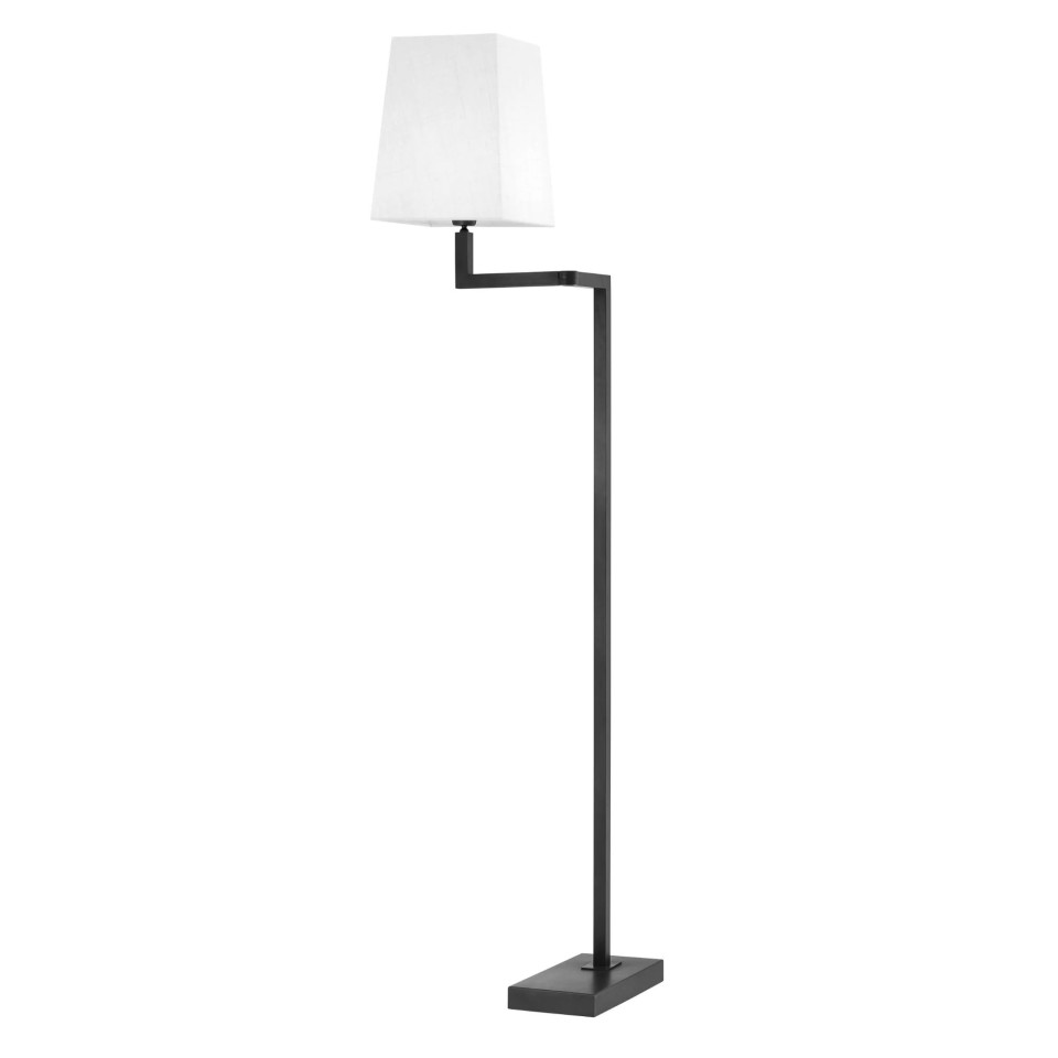 Cambell Floor Lamp Bronze/White 172.5cm Eichholtz Cambell Floor Lamp Bronze/White 172.5cm