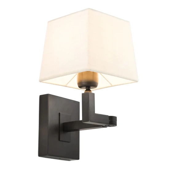 Cambell vägglampa brons/vit 28 cm