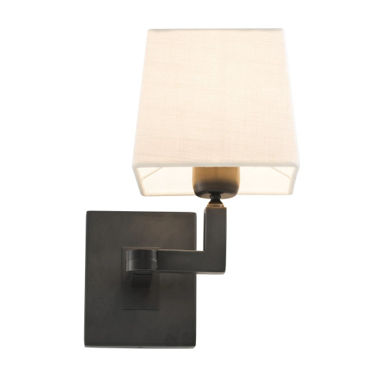 Cambell Wall Lamp Bronze/White 28cm