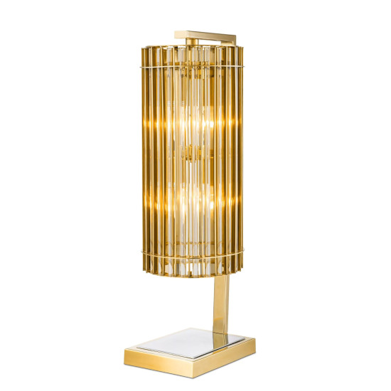 Pimlico bordslampa guld/champagneglas 66 cm