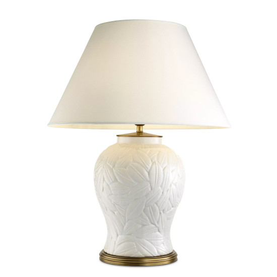 Cyprus Table Lamp White/Brass/Off-white 85cm Cyprus Table Lamp White/Brass/Off-white 85cm