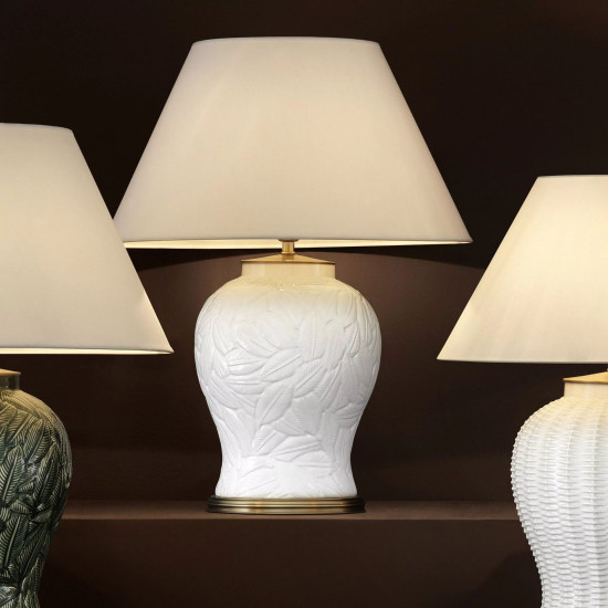 Cyprus Table Lamp White/Brass/Off-white 85cm Cyprus Table Lamp White/Brass/Off-white 85cm