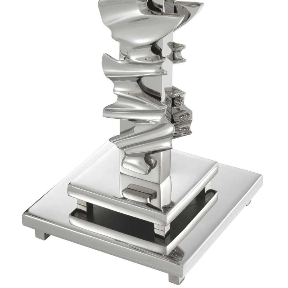 Abruzzo bordslampa nickel/grå 82cm
