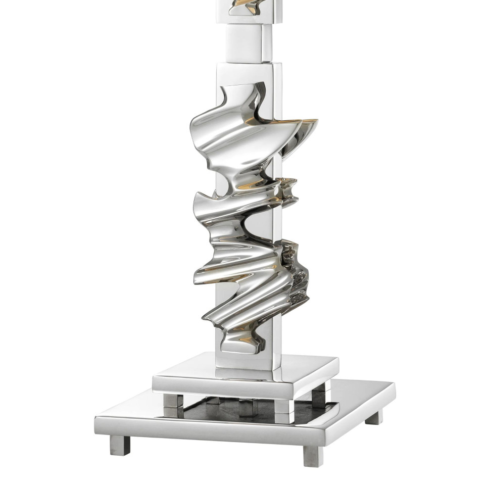 Abruzzo bordslampa nickel/grå 82cm