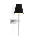 Waterloo Single vägglampa nickel/svart 50cm Eichholtz Waterloo Single vägglampa nickel/svart 50cm