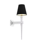 Waterloo Single vägglampa nickel/svart 50cm Eichholtz Waterloo Single vägglampa nickel/svart 50cm
