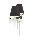 Waterloo Triple Wall Lamp Nickel/Black 50cm Eichholtz Waterloo Triple Wall Lamp Nickel/Black 50cm