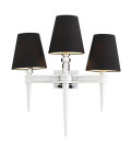Waterloo Triple Wall Lamp Nickel/Black 50cm Eichholtz Waterloo Triple Wall Lamp Nickel/Black 50cm