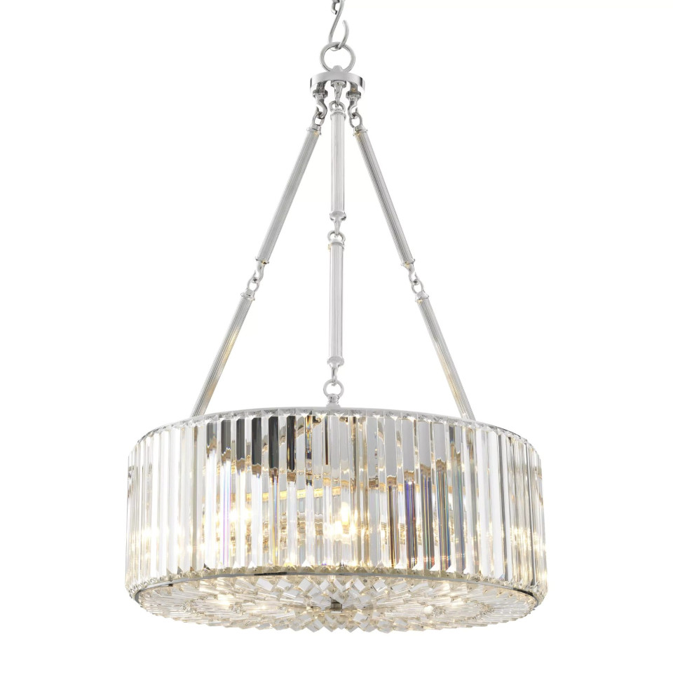 Infinity Chandelier Nickel/Glass 53cm Eichholtz Infinity Chandelier Nickel/Glass 53cm