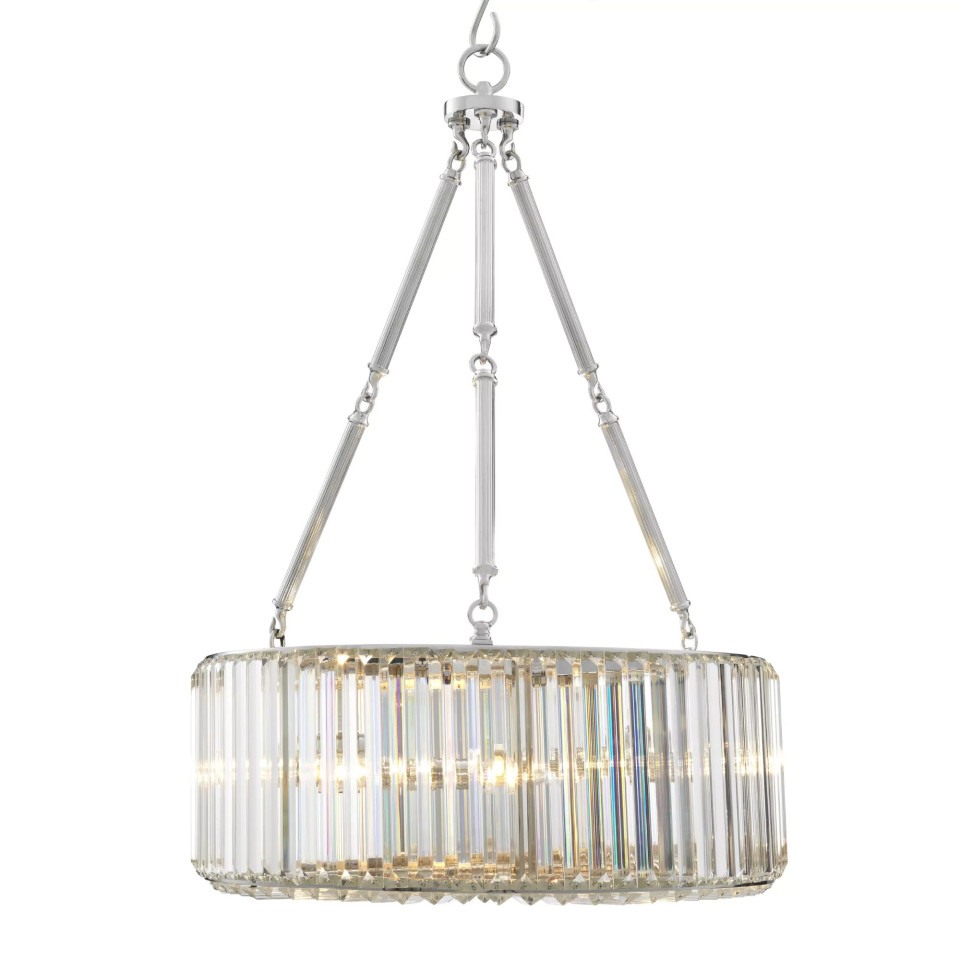Infinity Chandelier Nickel/Glass 53cm Eichholtz Infinity Chandelier Nickel/Glass 53cm
