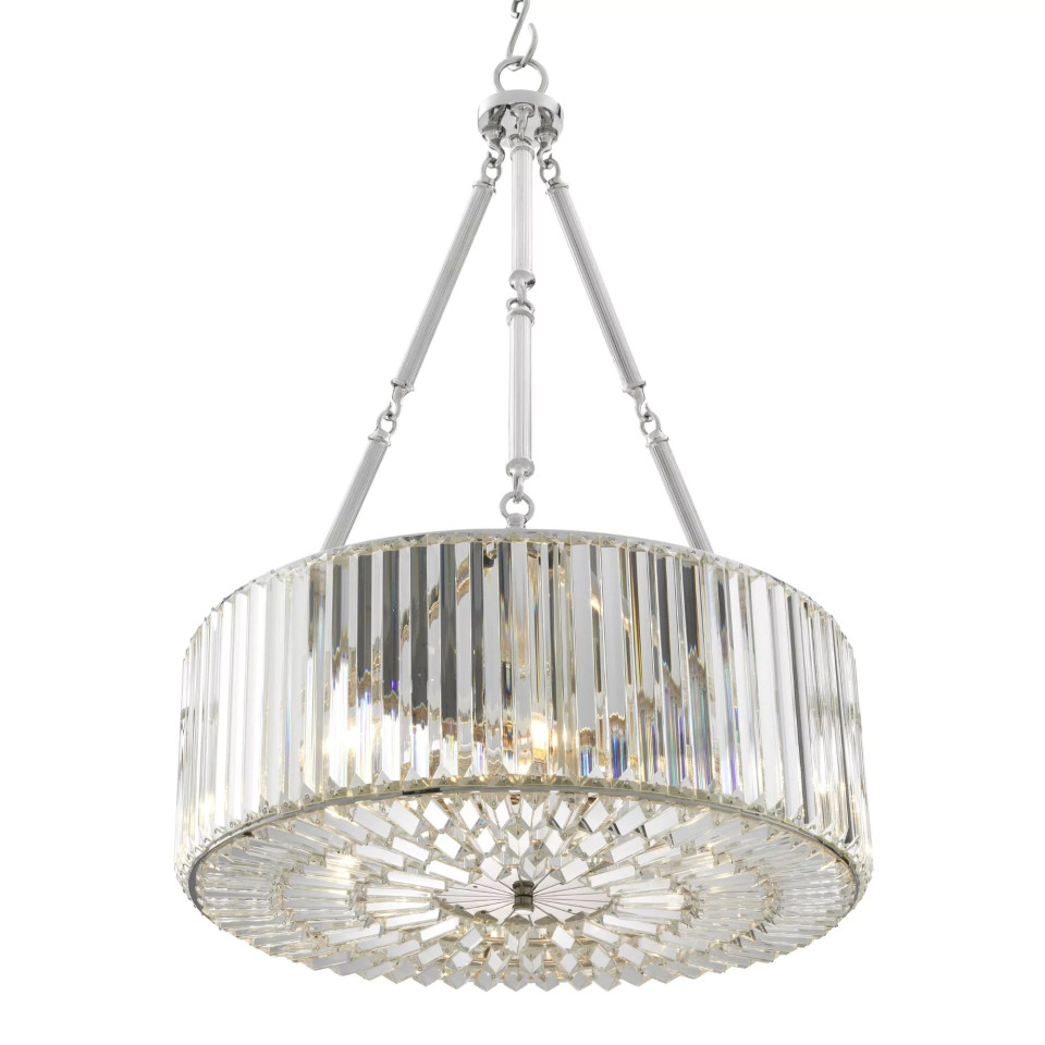 Infinity Chandelier Nickel/Glass 53cm Eichholtz Infinity Chandelier Nickel/Glass 53cm
