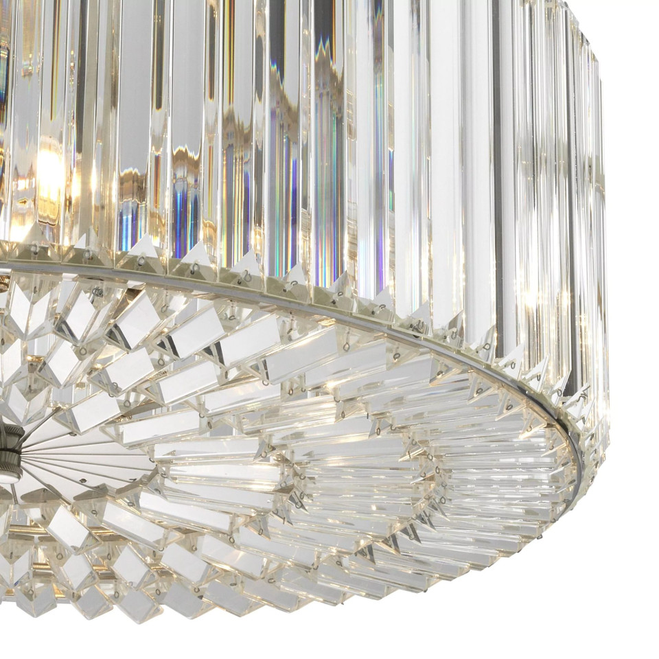 Infinity Chandelier Nickel/Glass 53cm Eichholtz Infinity Chandelier Nickel/Glass 53cm