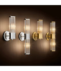 Claridges Single Wall Lamp Nickel/Clear 29.5cm Eichholtz Claridges Single Wall Lamp Nickel/Clear 29.5cm