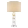Whealon bordslampa glas/vit 84 cm