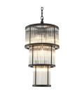 Avery Chandelier Bronze/Glass 38cm Eichholtz Avery Chandelier Bronze/Glass 38cm