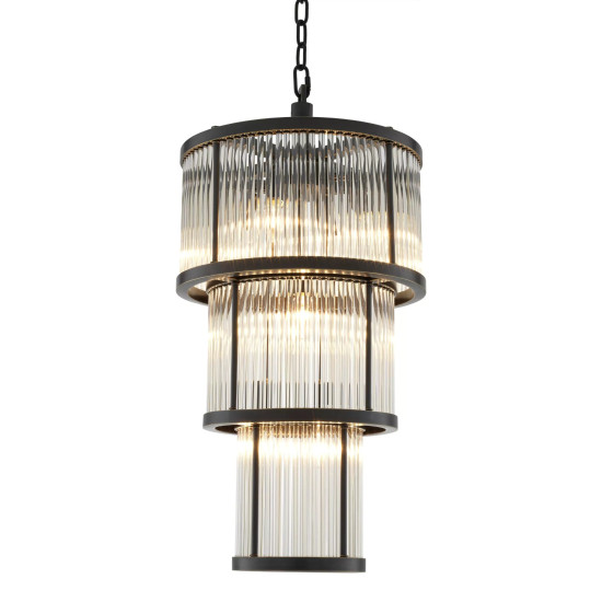 Avery Chandelier Bronze/Glass 38cm Avery Chandelier Bronze/Glass 38cm