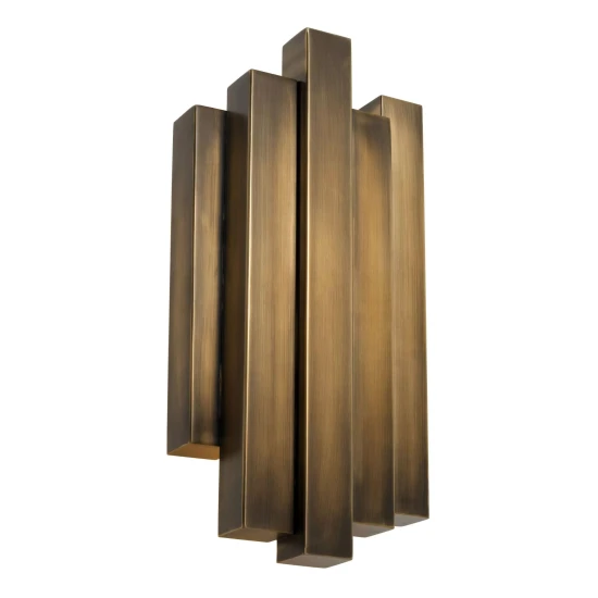 Beau Rivage vägglampa vintage mässing 40 cm