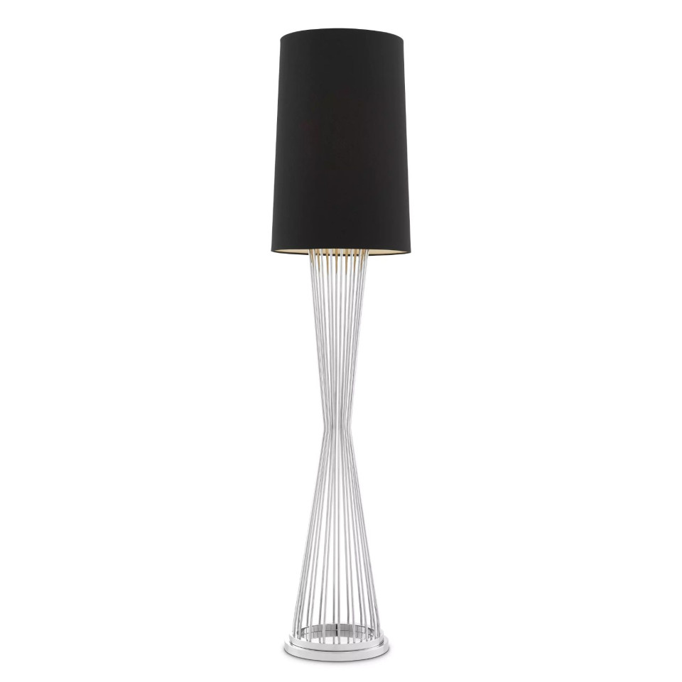 Holmes golvlampa nickel/svart 172,5cm Eichholtz Holmes golvlampa nickel/svart 172,5cm