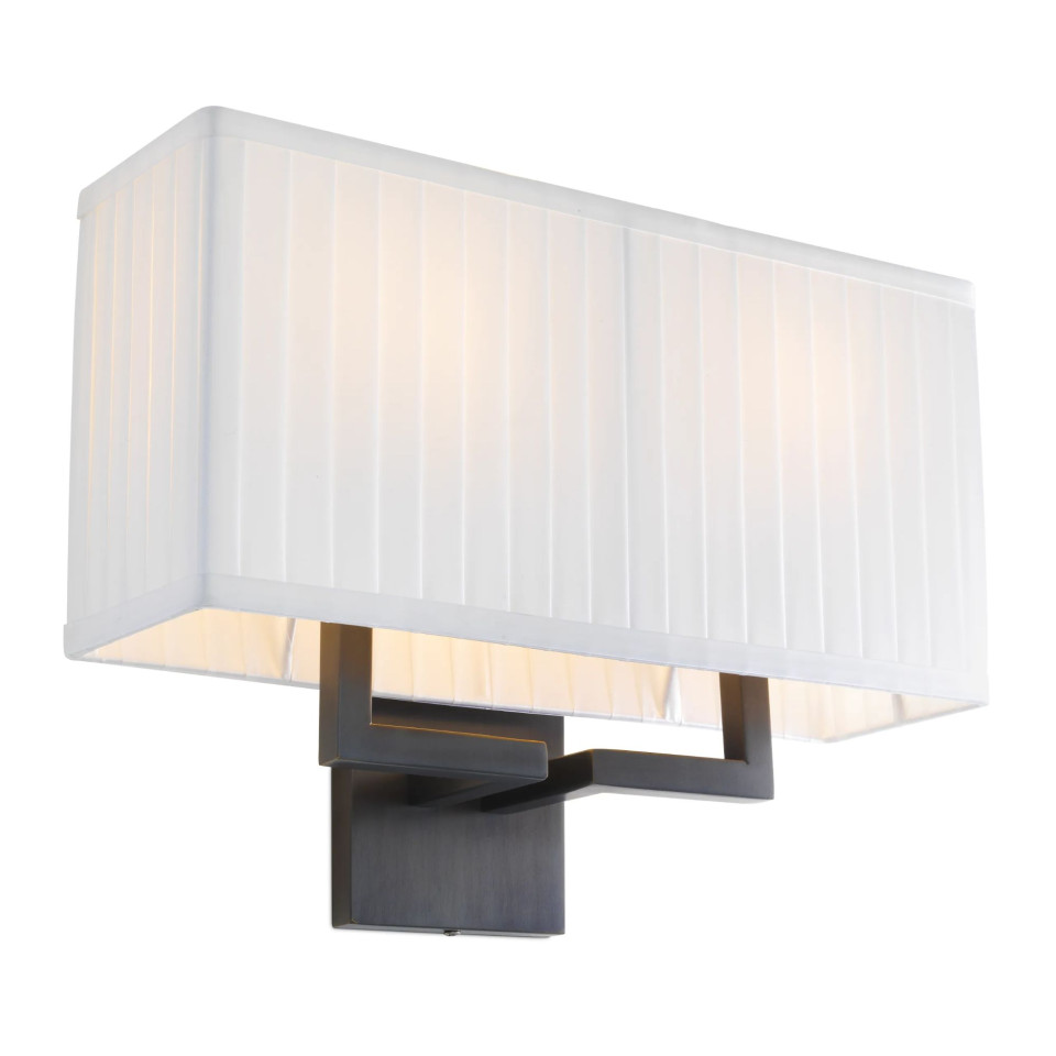 Westbrook Wall Lamp Bronze/White 27cm Eichholtz Westbrook Wall Lamp Bronze/White 27cm