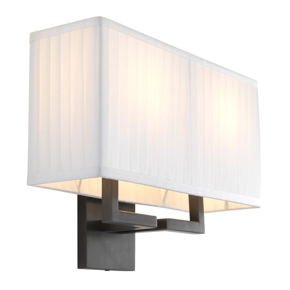 Westbrook Wall Lamp Bronze/White 27cm Eichholtz Westbrook Wall Lamp Bronze/White 27cm