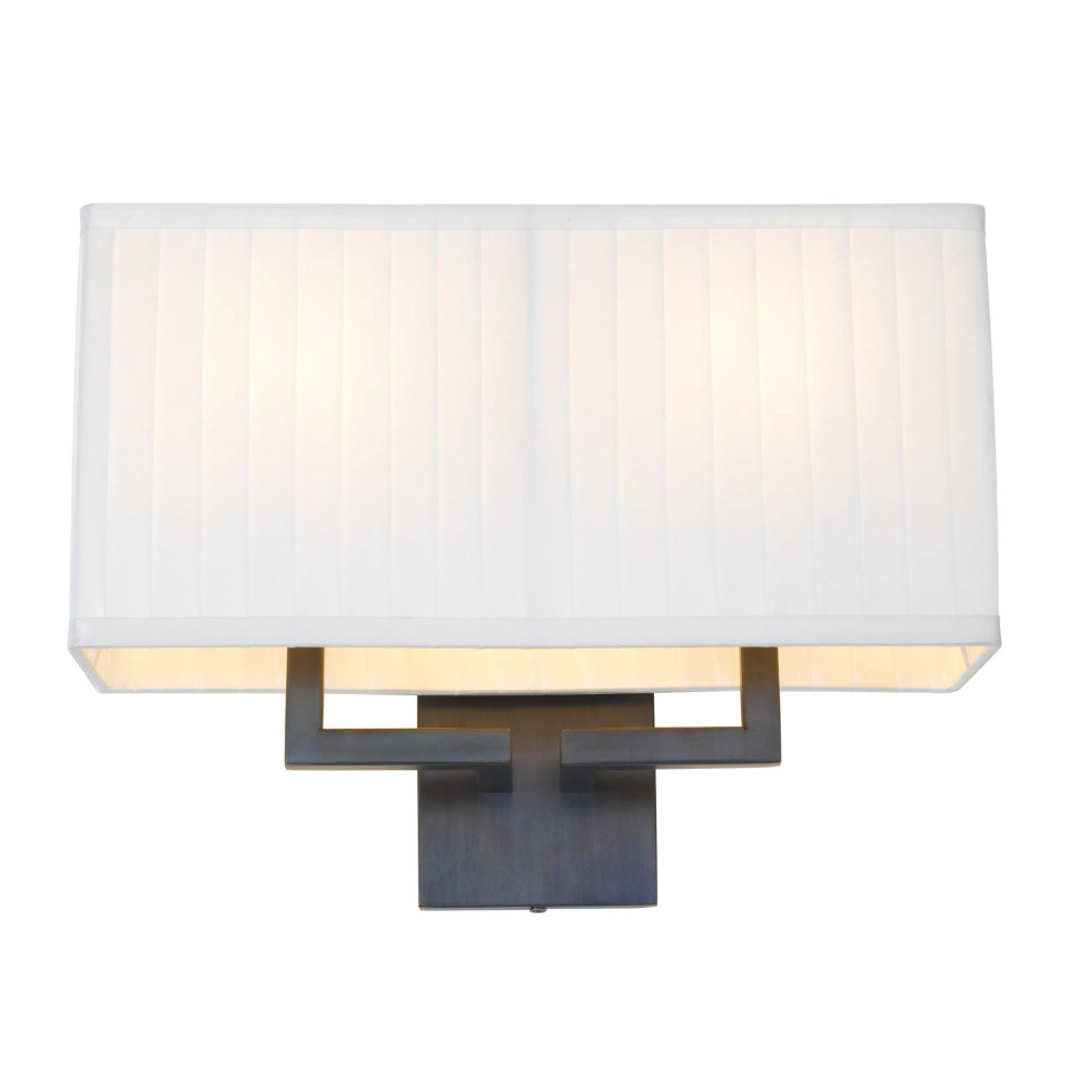 Westbrook Wall Lamp Bronze/White 27cm Eichholtz Westbrook Wall Lamp Bronze/White 27cm
