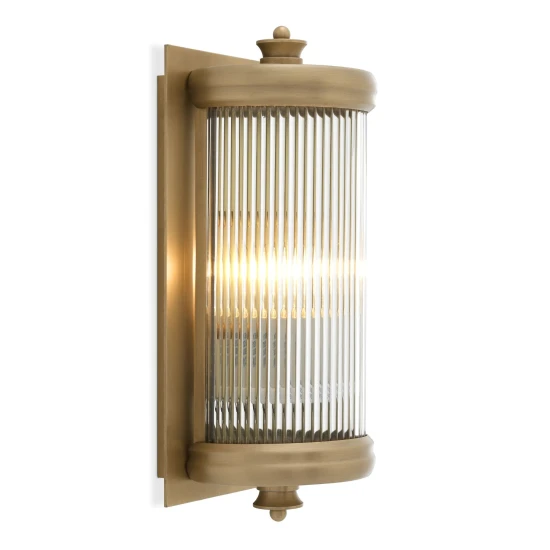 Glorious S Wall Lamp Brass/Glass 29cm