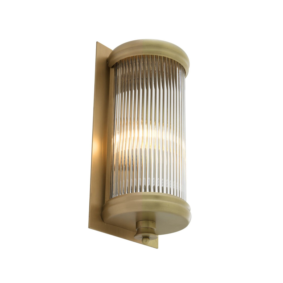 Glorious S vägglampa mässing/glas 29cm