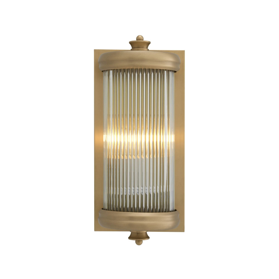 Glorious S vägglampa mässing/glas 29cm