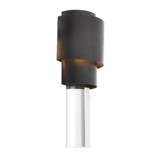Avondale vägglampa brons/glas 37 cm
