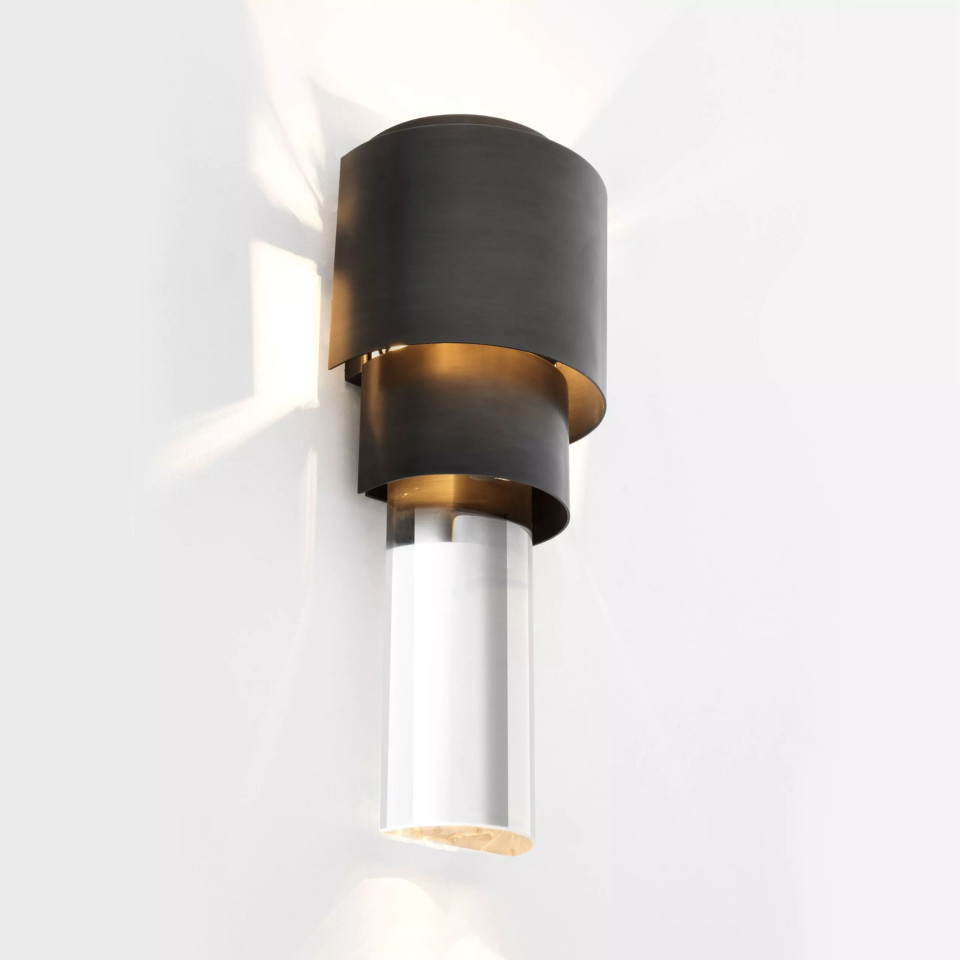 Avondale Wall Lamp Bronze/Glass 37cm Eichholtz Avondale Wall Lamp Bronze/Glass 37cm