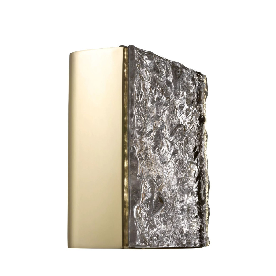 St Kitts Wall Lamp Brass/Glass 23cm Eichholtz St Kitts Wall Lamp Brass/Glass 23cm
