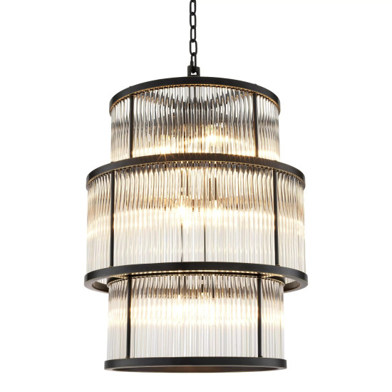 Palmera Chandelier Bronze/Glass 55cm