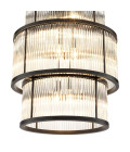 Palmera Chandelier Bronze/Glass 55cm Eichholtz Palmera Chandelier Bronze/Glass 55cm