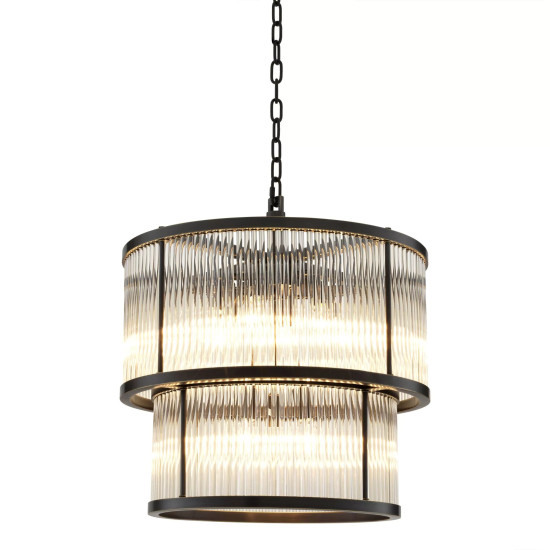 Pasadena Chandelier Bronze/Glass 55cm Pasadena Chandelier Bronze/Glass 55cm