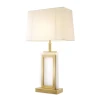 Murray Table Lamp Brass/Alabaster/White 77.5cm