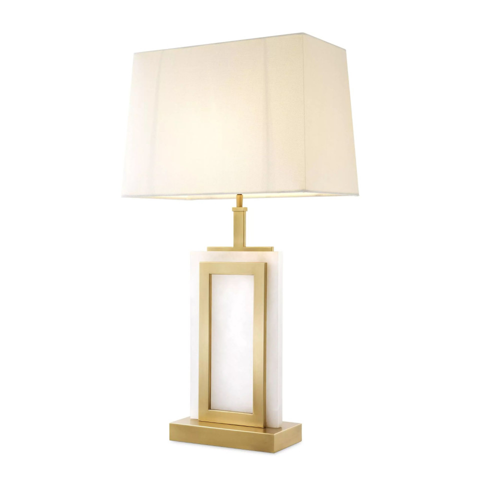 Murray Table Lamp Brass/Alabaster/White 77.5cm Eichholtz Murray Table Lamp Brass/Alabaster/White 77.5cm