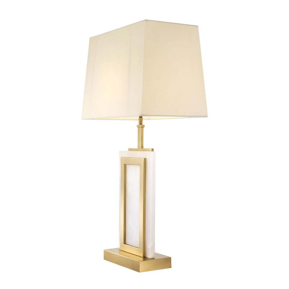 Murray Table Lamp Brass/Alabaster/White 77.5cm Eichholtz Murray Table Lamp Brass/Alabaster/White 77.5cm