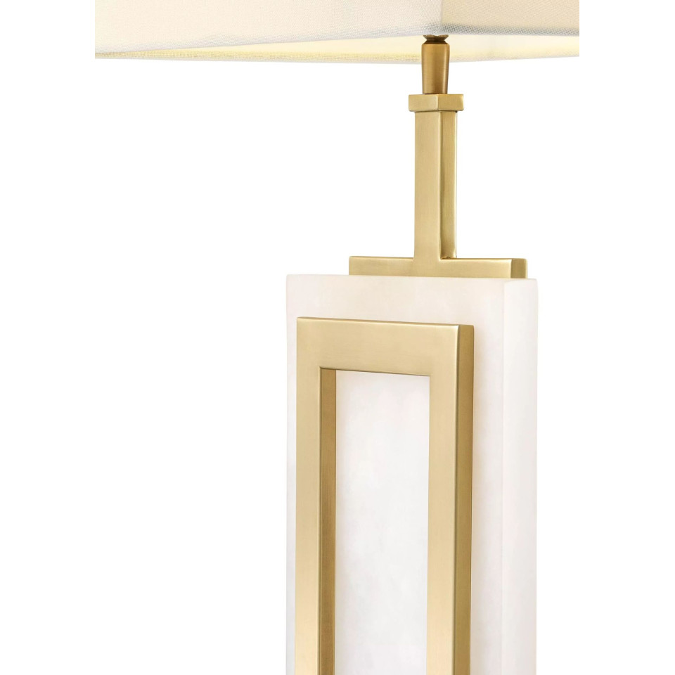 Murray Table Lamp Brass/Alabaster/White 77.5cm Eichholtz Murray Table Lamp Brass/Alabaster/White 77.5cm