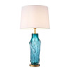 Torian Table Lamp Turquoise/White 86cm Torian Table Lamp Turquoise/White 86cm