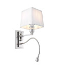Ellington vägglampa nickel/vit 30,5cm Ellington vägglampa nickel/vit 30,5cm