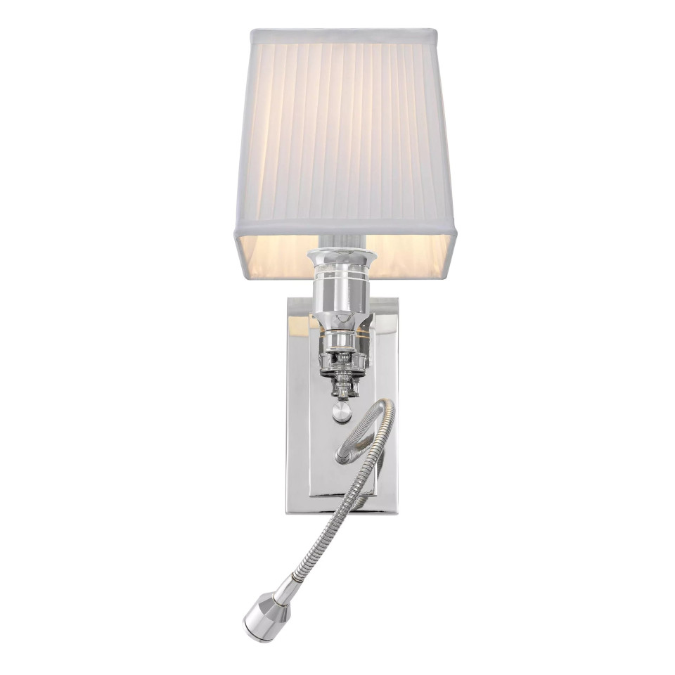 Ellington vägglampa nickel/vit 30,5cm Ellington vägglampa nickel/vit 30,5cm