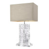 Contemporary bordslampa glas/linne 76,5 cm Contemporary bordslampa glas/linne 76,5 cm