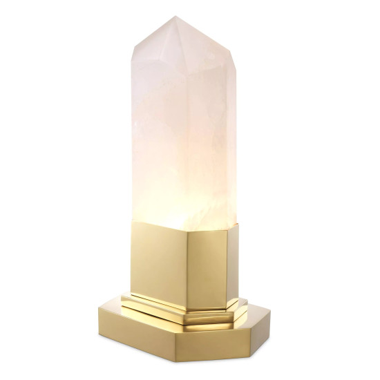 Rock Crystal Table Lamp Gold/Crystal 46cm