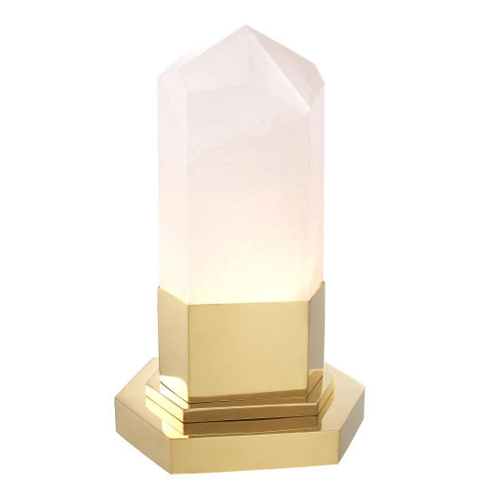 Rock Crystal Table Lamp Gold/Crystal 46cm