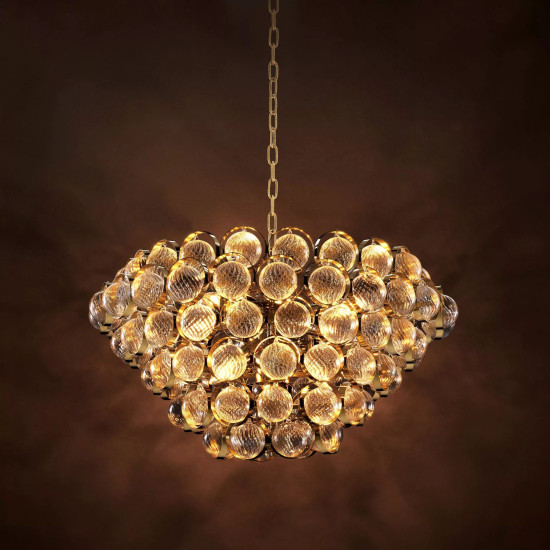 Opera Chandelier Gold/Glass 78cm Opera Chandelier Gold/Glass 78cm
