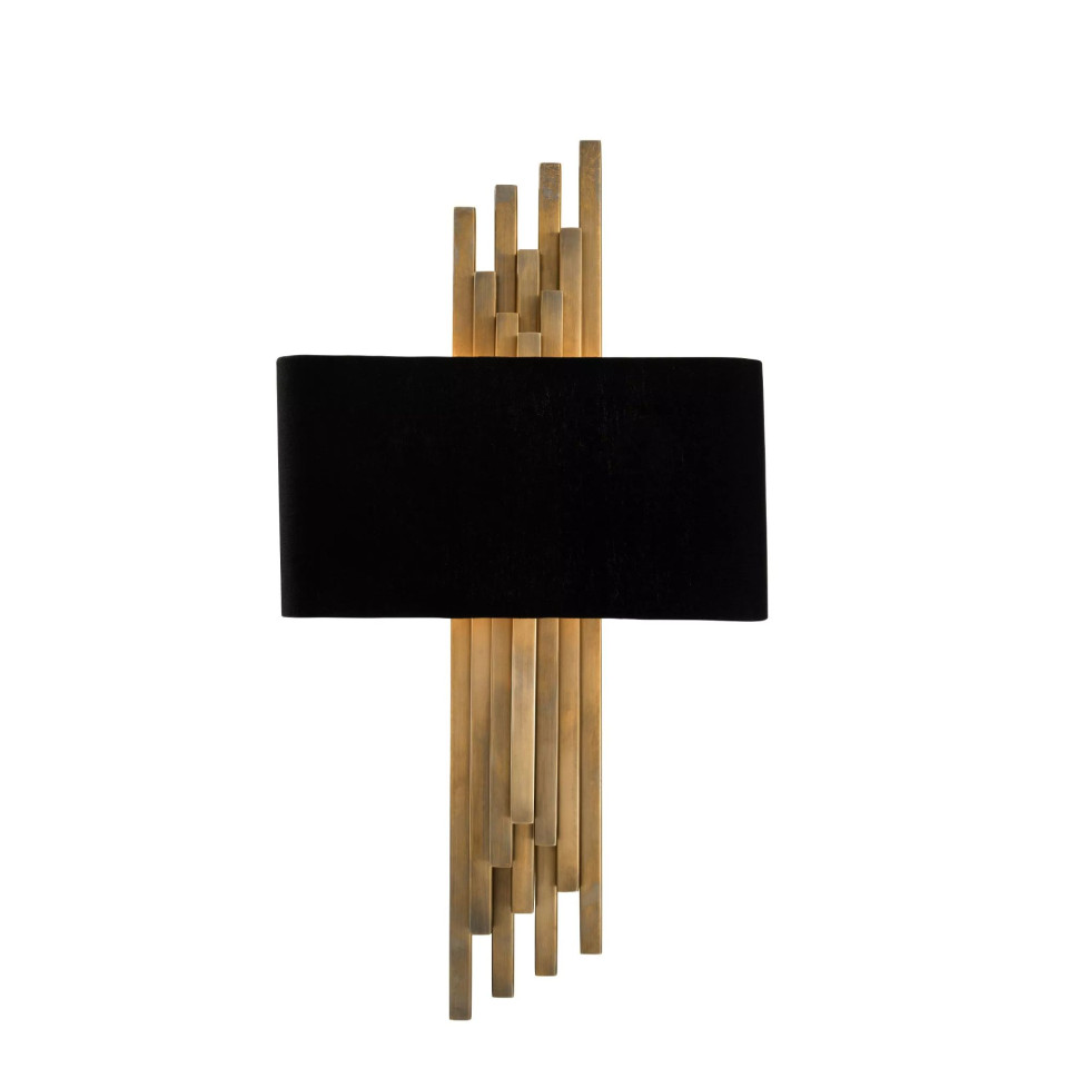 Caruso vägglampa mässing/svart 59cm Eichholtz Caruso vägglampa mässing/svart 59cm