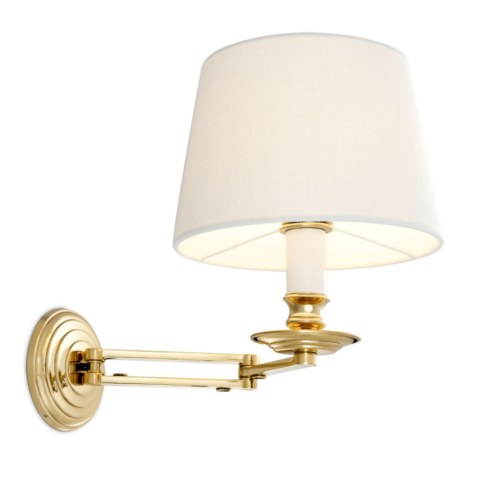 Eclips vägglampa guld/benvit 27,5cm